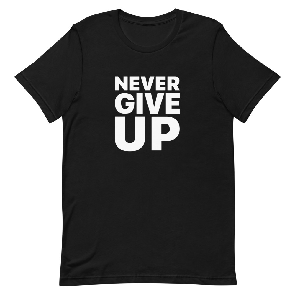 Mo Salah - Never Give Up Unisex T-Shirt - Oms Shop